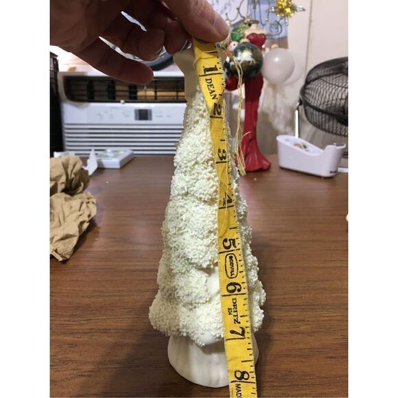 Vintage 3 Piece Jade Porcelain Christmas Tree Set - Picture 8 of 12